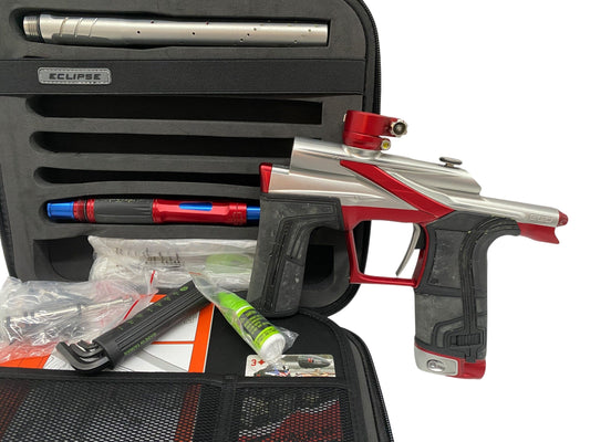 Used Planet Eclipse LV2 Silver/Red Paintball Gun Paintball Gun from CPXBrosPaintball Buy/Sell/Trade Paintball Markers, New Paintball Guns, Paintball Hoppers, Paintball Masks, and Hormesis Headbands
