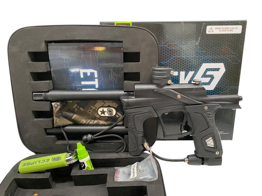 Used Planet Eclipse OLED Etek 5 Paintball Gun Black Paintball Gun from CPXBrosPaintball Buy/Sell/Trade Paintball Markers, New Paintball Guns, Paintball Hoppers, Paintball Masks, and Hormesis Headbands