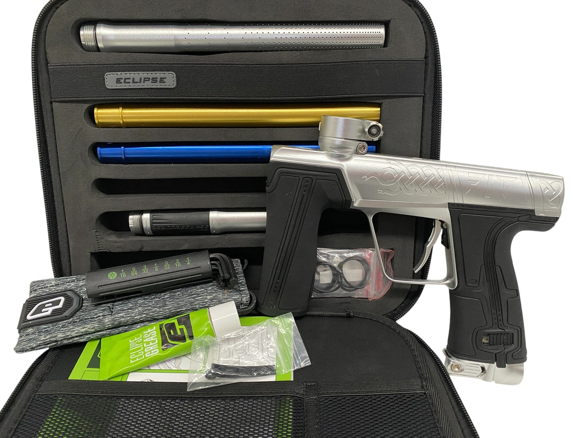 Used Planet Eclipse Pb Fit Streamline Cs3 Pro Paintball Gun Silver Paintball Gun from CPXBrosPaintball Buy/Sell/Trade Paintball Markers, New Paintball Guns, Paintball Hoppers, Paintball Masks, and Hormesis Headbands