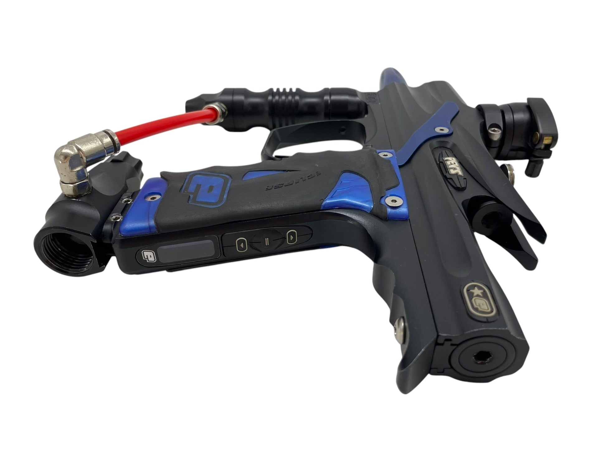 Used Planet Eclipse "Pevs" EGO 5 Black/Blue Paintball Gun Paintball Gun from CPXBrosPaintball Buy/Sell/Trade Paintball Markers, New Paintball Guns, Paintball Hoppers, Paintball Masks, and Hormesis Headbands