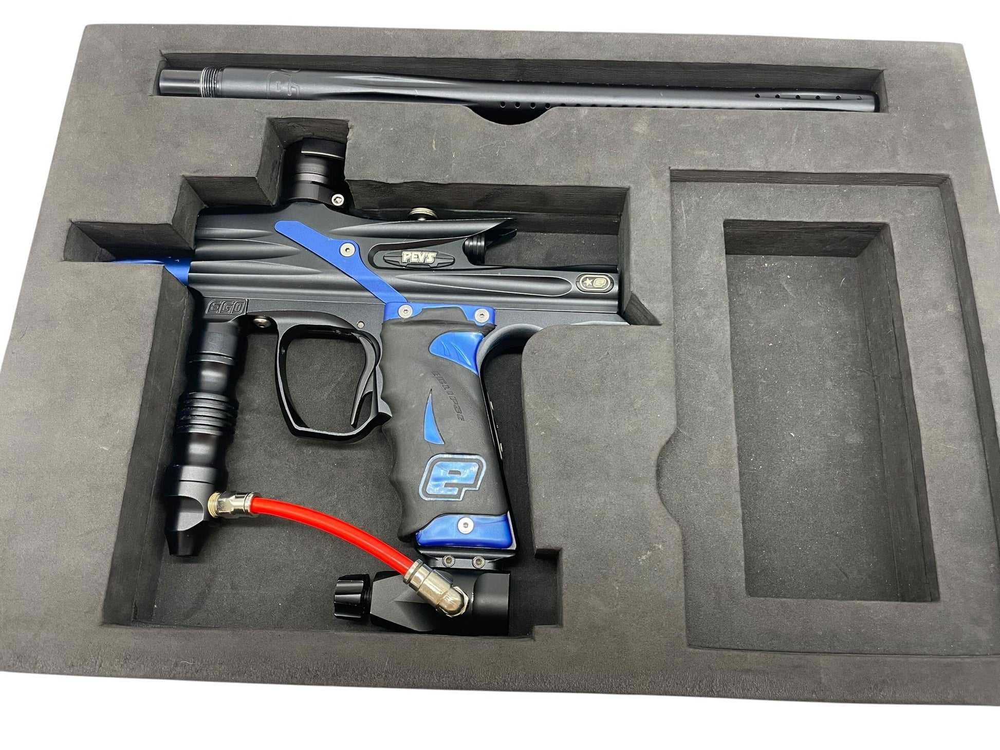 Used Planet Eclipse "Pevs" EGO 5 Black/Blue Paintball Gun Paintball Gun from CPXBrosPaintball Buy/Sell/Trade Paintball Markers, New Paintball Guns, Paintball Hoppers, Paintball Masks, and Hormesis Headbands
