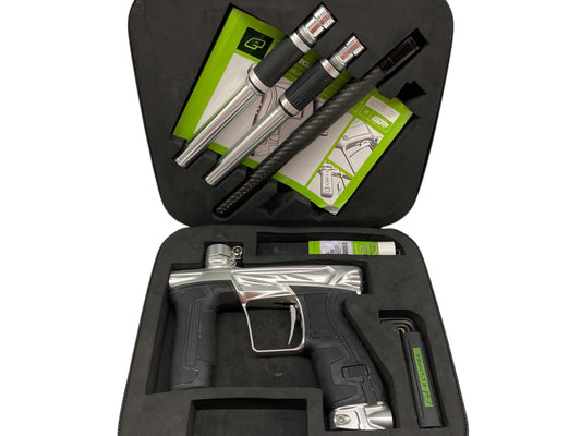 Used Planet Eclipse Project G Cs2 Paintball Gun Silver Paintball Gun from CPXBrosPaintball Buy/Sell/Trade Paintball Markers, New Paintball Guns, Paintball Hoppers, Paintball Masks, and Hormesis Headbands