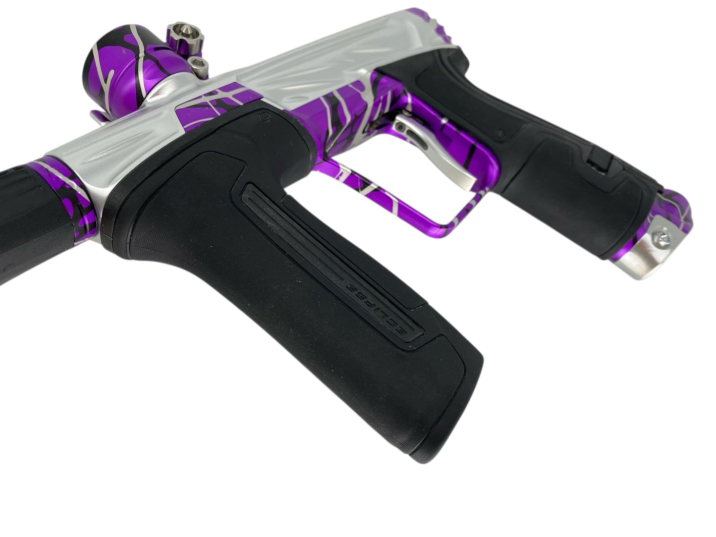 Used Planet Eclipse Project G Cs2 Paintball Gun Silver Purple Splash Paintball Gun from CPXBrosPaintball Buy/Sell/Trade Paintball Markers, New Paintball Guns, Paintball Hoppers, Paintball Masks, and Hormesis Headbands