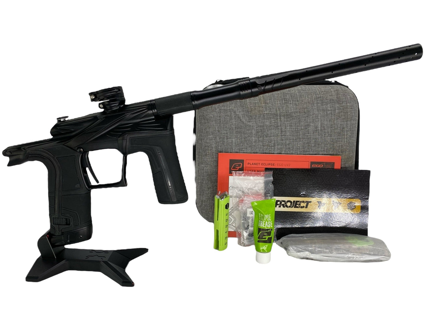 Used Planet Eclipse Project Lv2 Paintball Gun Midnight Paintball Gun from CPXBrosPaintball Buy/Sell/Trade Paintball Markers, New Paintball Guns, Paintball Hoppers, Paintball Masks, and Hormesis Headbands