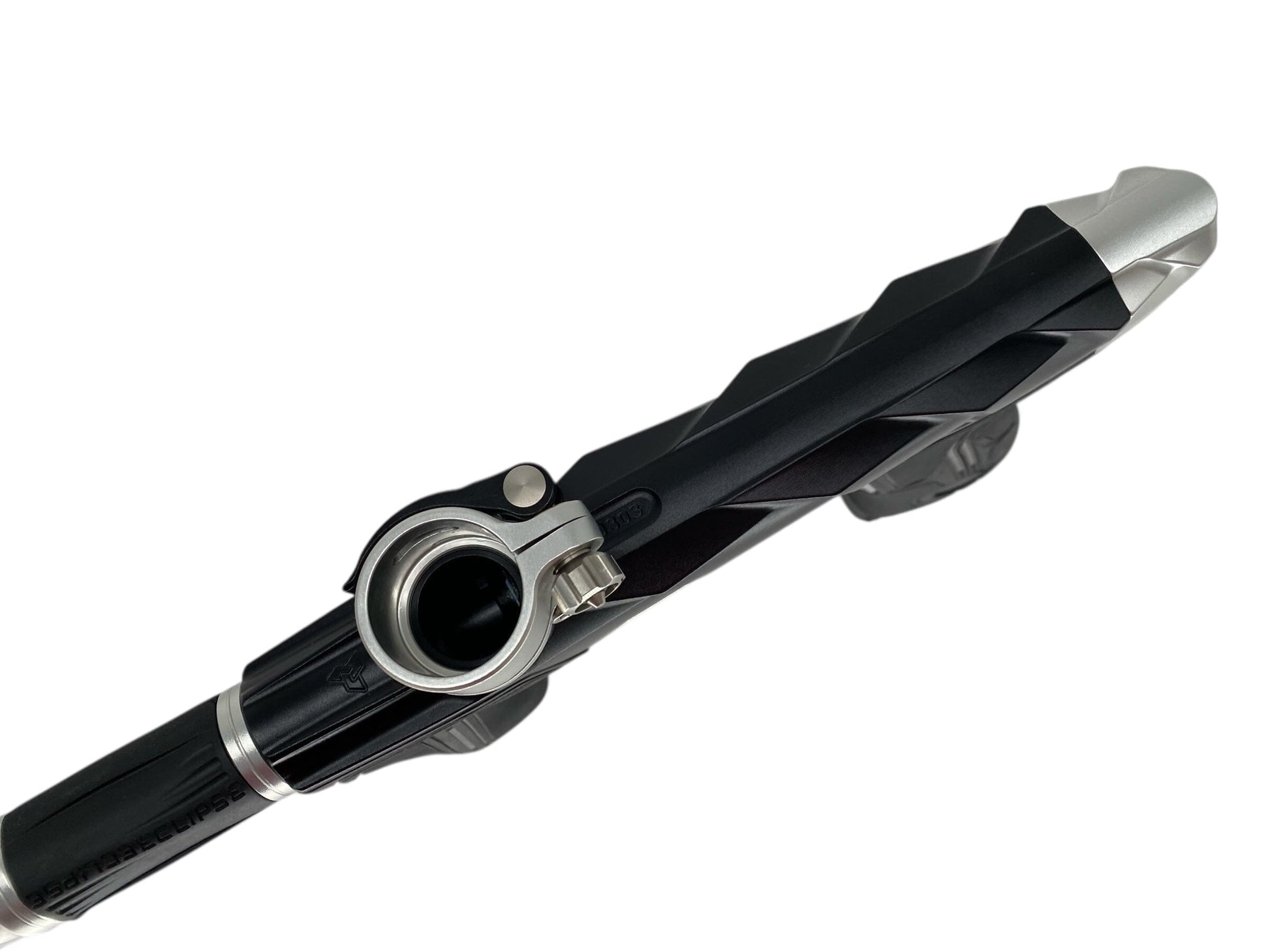 Used Planet Eclipse Project Scales Geo R5 Paintball Gun Black/Silver Paintball Gun from CPXBrosPaintball Buy/Sell/Trade Paintball Markers, New Paintball Guns, Paintball Hoppers, Paintball Masks, and Hormesis Headbands