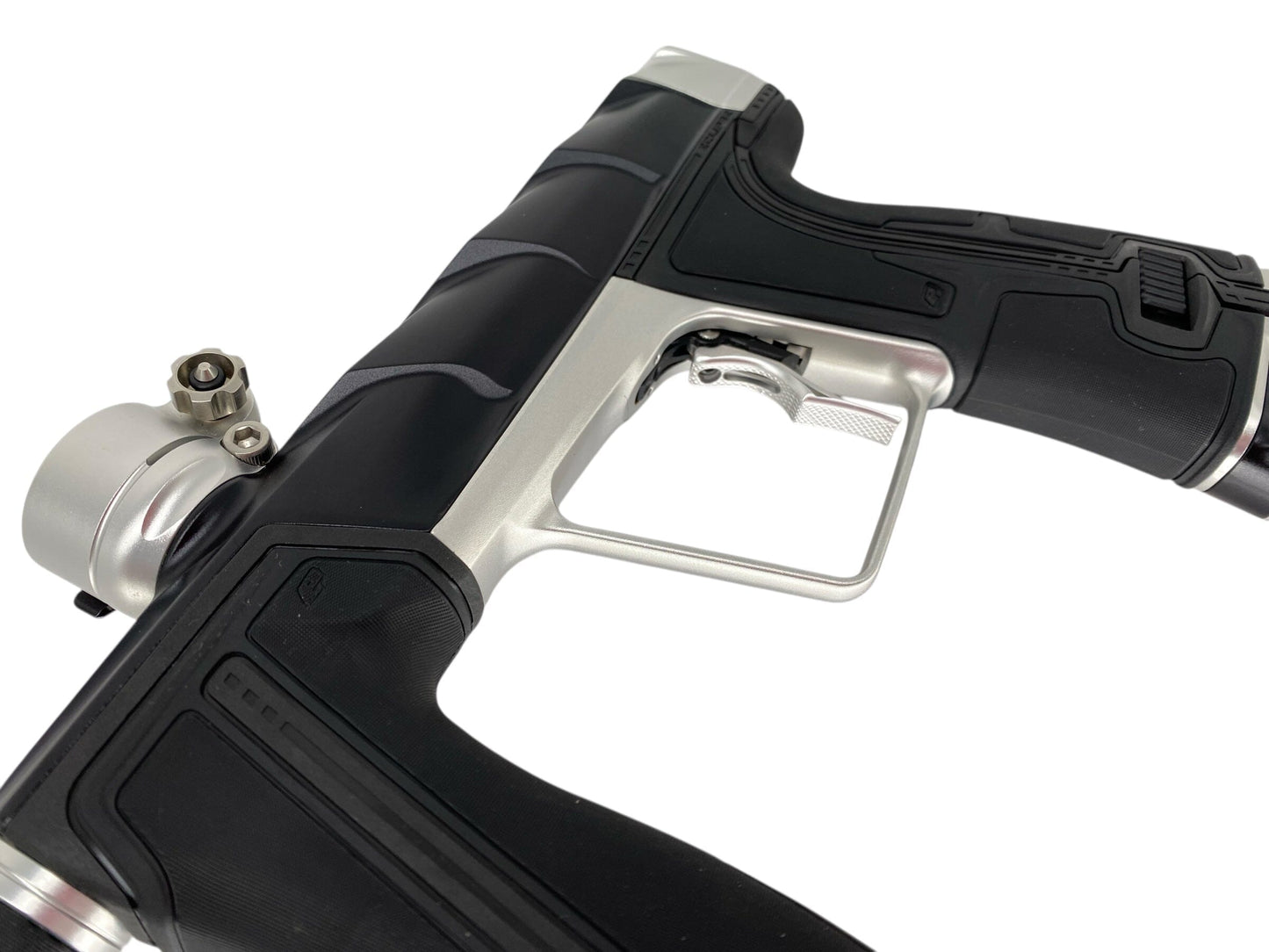 Used Planet Eclipse Project Scales Geo R5 Paintball Gun Black/Silver Paintball Gun from CPXBrosPaintball Buy/Sell/Trade Paintball Markers, New Paintball Guns, Paintball Hoppers, Paintball Masks, and Hormesis Headbands