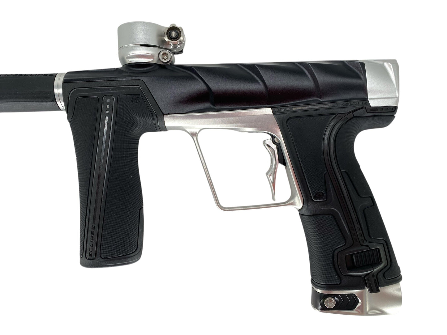Used Planet Eclipse Project Scales Geo R5 Paintball Gun Black/Silver Paintball Gun from CPXBrosPaintball Buy/Sell/Trade Paintball Markers, New Paintball Guns, Paintball Hoppers, Paintball Masks, and Hormesis Headbands