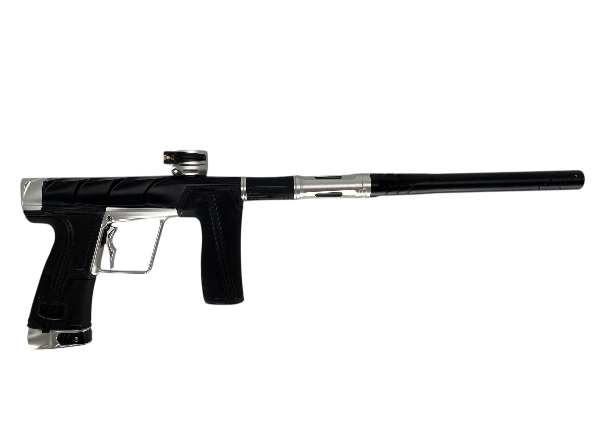Used Planet Eclipse Project Scales Geo R5 Paintball Gun Black/Silver Paintball Gun from CPXBrosPaintball Buy/Sell/Trade Paintball Markers, New Paintball Guns, Paintball Hoppers, Paintball Masks, and Hormesis Headbands