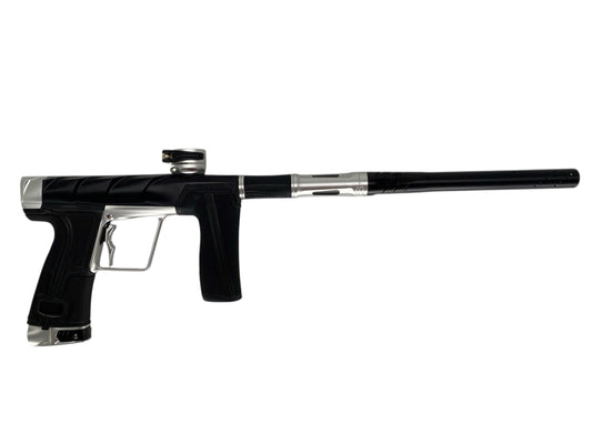 Used Planet Eclipse Project Scales Geo R5 Paintball Gun Black/Silver Paintball Gun from CPXBrosPaintball Buy/Sell/Trade Paintball Markers, New Paintball Guns, Paintball Hoppers, Paintball Masks, and Hormesis Headbands
