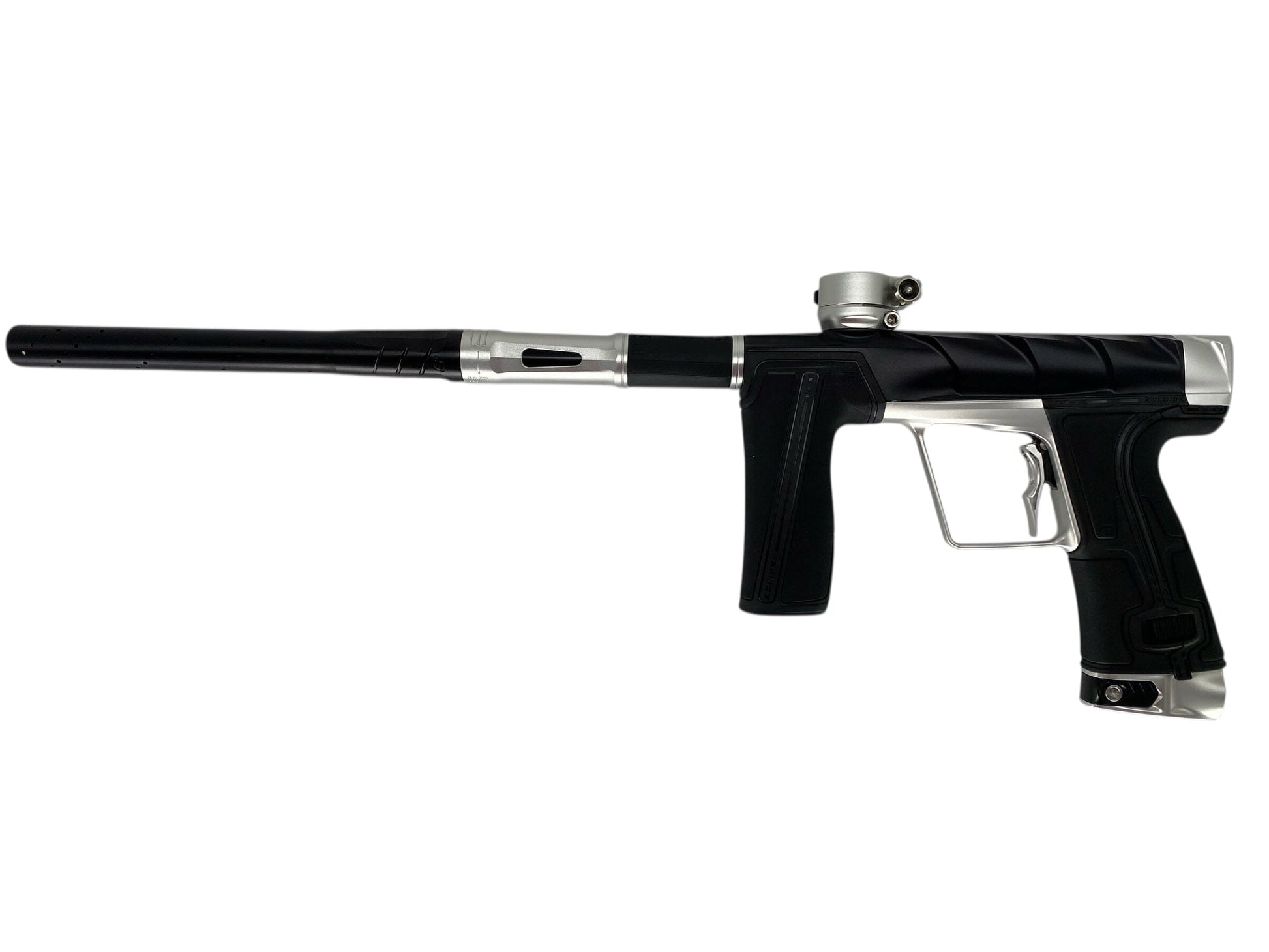 Used Planet Eclipse Project Scales Geo R5 Paintball Gun Black/Silver Paintball Gun from CPXBrosPaintball Buy/Sell/Trade Paintball Markers, New Paintball Guns, Paintball Hoppers, Paintball Masks, and Hormesis Headbands