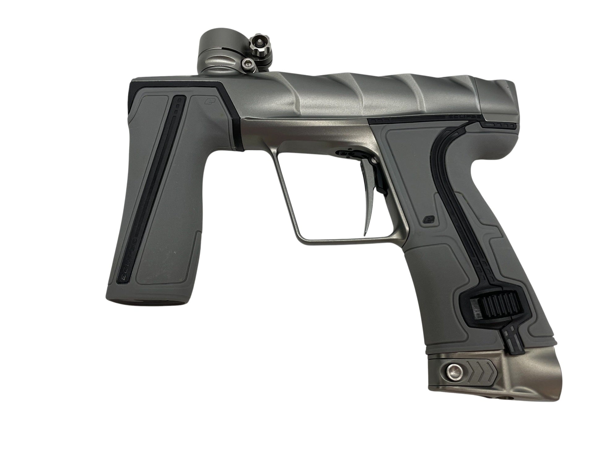 Used Planet Eclipse Project Scales Geo R5 Pewter/Pewter Paintball Gun Paintball Gun from CPXBrosPaintball Buy/Sell/Trade Paintball Markers, New Paintball Guns, Paintball Hoppers, Paintball Masks, and Hormesis Headbands