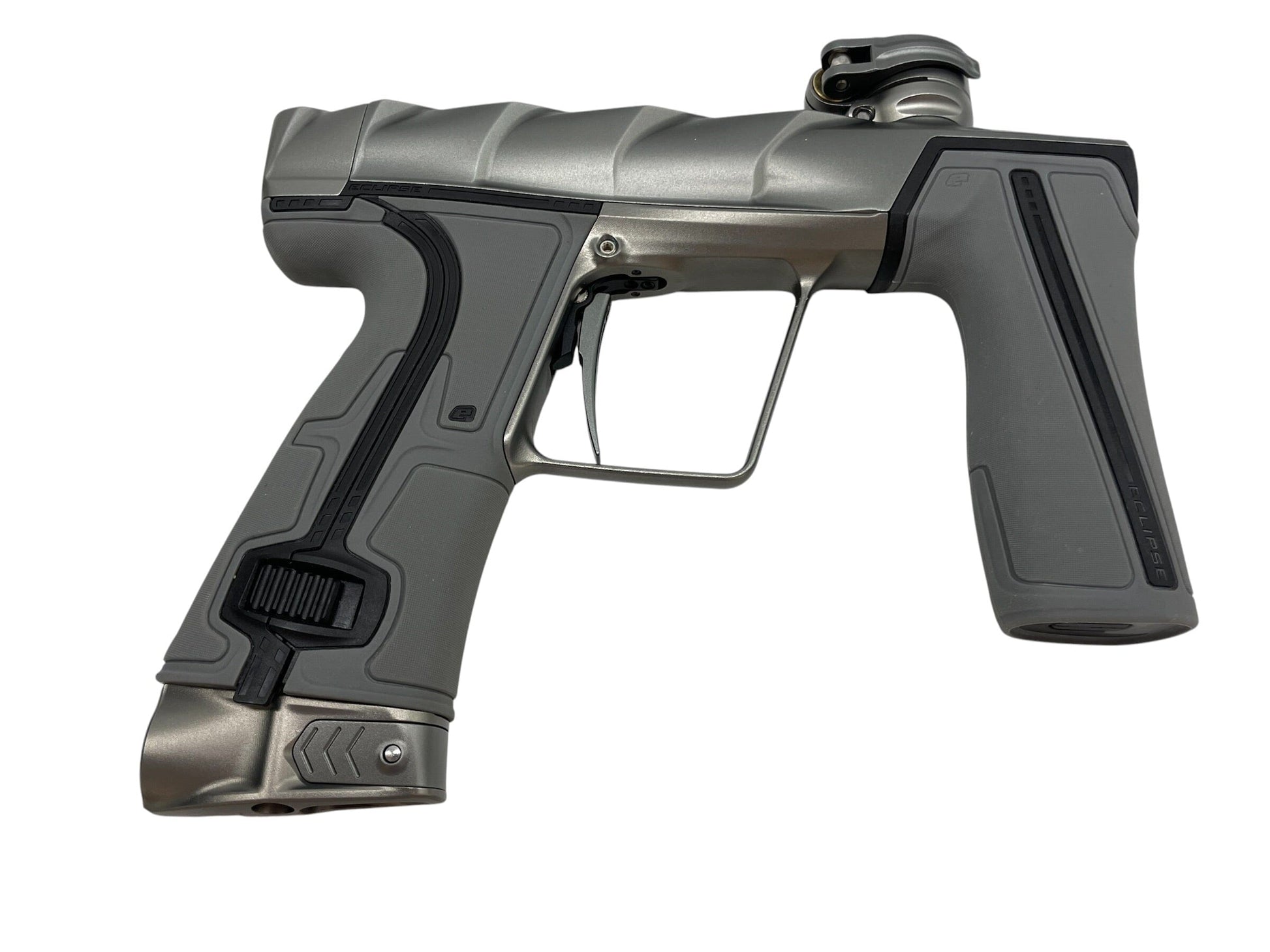 Used Planet Eclipse Project Scales Geo R5 Pewter/Pewter Paintball Gun Paintball Gun from CPXBrosPaintball Buy/Sell/Trade Paintball Markers, New Paintball Guns, Paintball Hoppers, Paintball Masks, and Hormesis Headbands