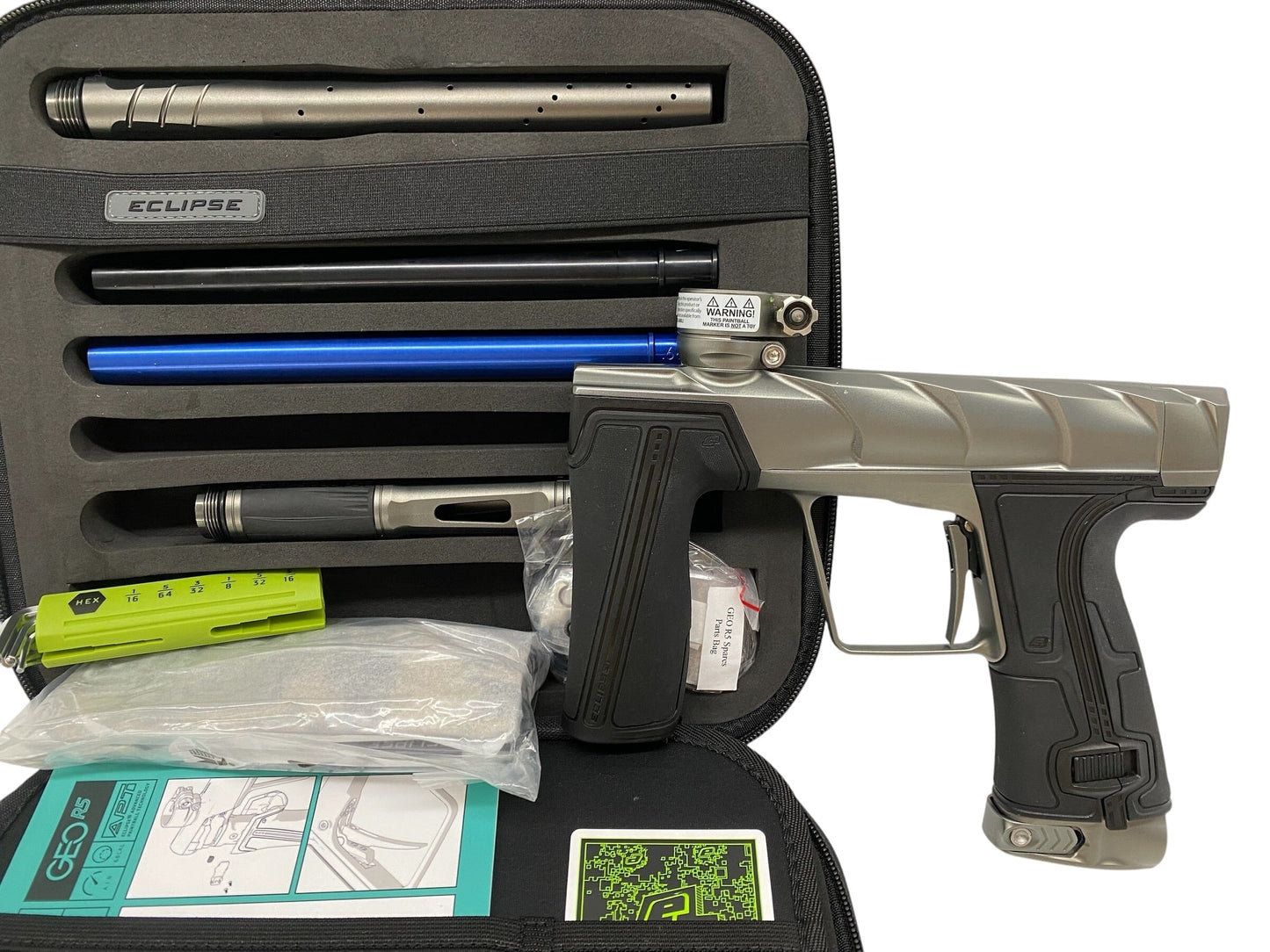 Used Planet Eclipse Project Scales Geo R5 Pewter/Pewter Paintball Gun Paintball Gun from CPXBrosPaintball Buy/Sell/Trade Paintball Markers, New Paintball Guns, Paintball Hoppers, Paintball Masks, and Hormesis Headbands