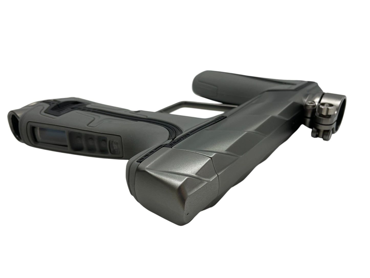 Used Planet Eclipse Project Scales Geo R5 Pewter/Pewter Paintball Gun Paintball Gun from CPXBrosPaintball Buy/Sell/Trade Paintball Markers, New Paintball Guns, Paintball Hoppers, Paintball Masks, and Hormesis Headbands
