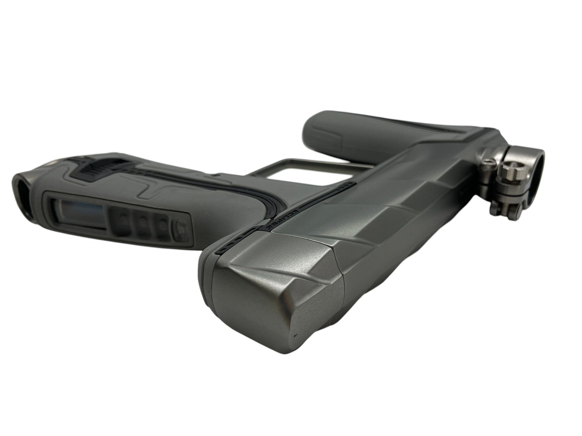 Used Planet Eclipse Project Scales Geo R5 Pewter/Pewter Paintball Gun Paintball Gun from CPXBrosPaintball Buy/Sell/Trade Paintball Markers, New Paintball Guns, Paintball Hoppers, Paintball Masks, and Hormesis Headbands