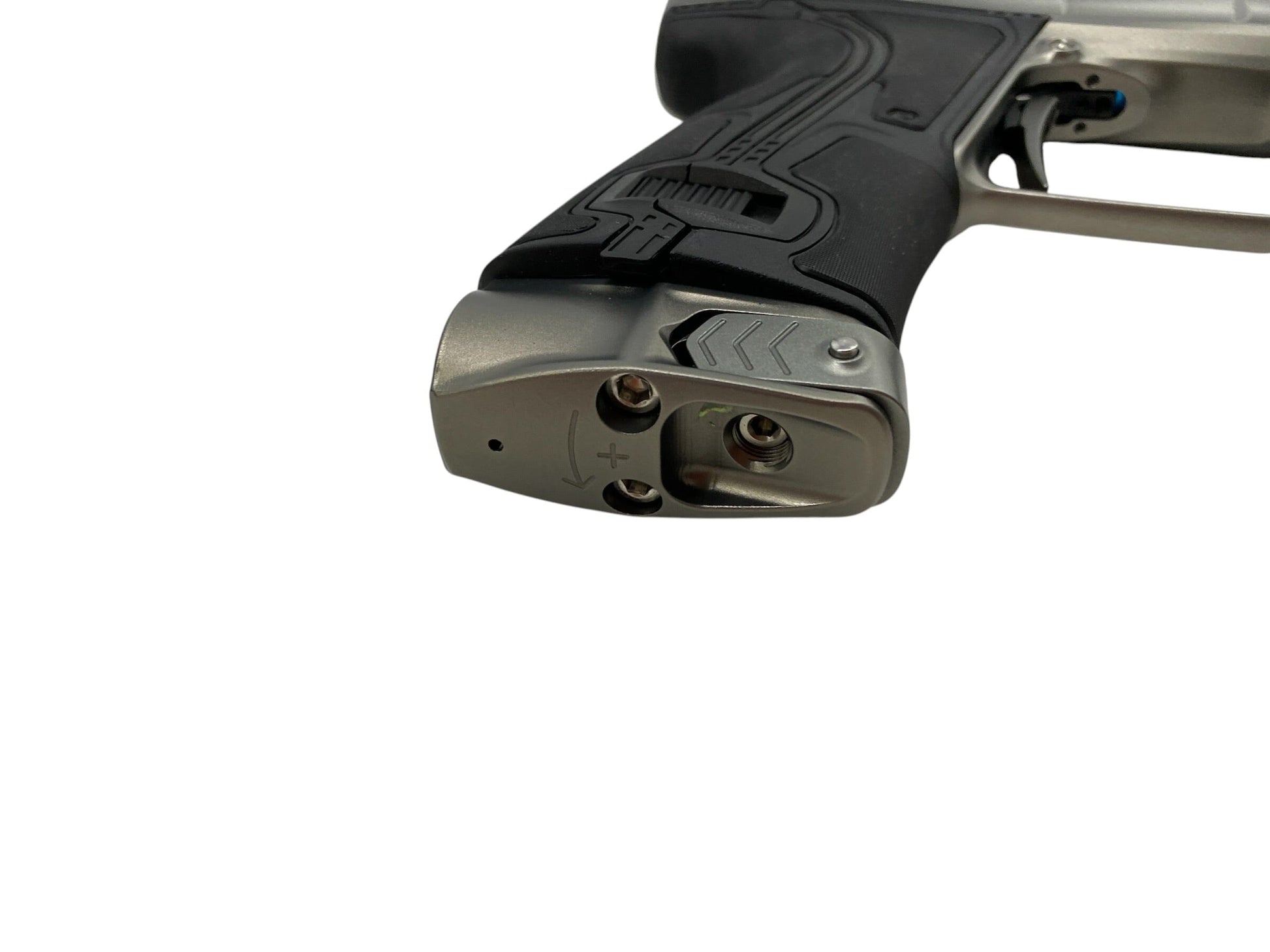 Used Planet Eclipse Project Scales Geo R5 Pewter/Pewter Paintball Gun Paintball Gun from CPXBrosPaintball Buy/Sell/Trade Paintball Markers, New Paintball Guns, Paintball Hoppers, Paintball Masks, and Hormesis Headbands
