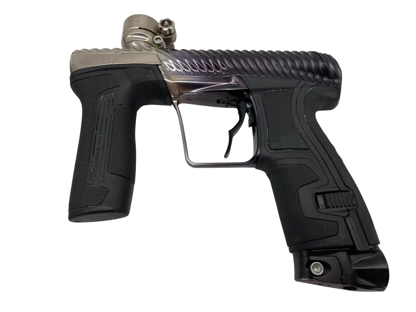 Used Planet Eclipse Twister CS2 Black to Grey Fade Paintball Gun from CPXBrosPaintball Buy/Sell/Trade Paintball Markers, New Paintball Guns, Paintball Hoppers, Paintball Masks, and Hormesis Headbands