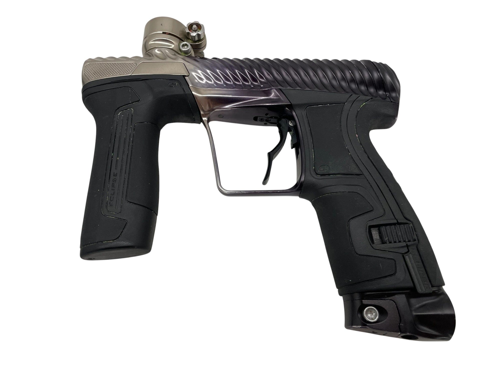 Used Planet Eclipse Twister CS2 Black to Grey Fade Paintball Gun from CPXBrosPaintball Buy/Sell/Trade Paintball Markers, New Paintball Guns, Paintball Hoppers, Paintball Masks, and Hormesis Headbands