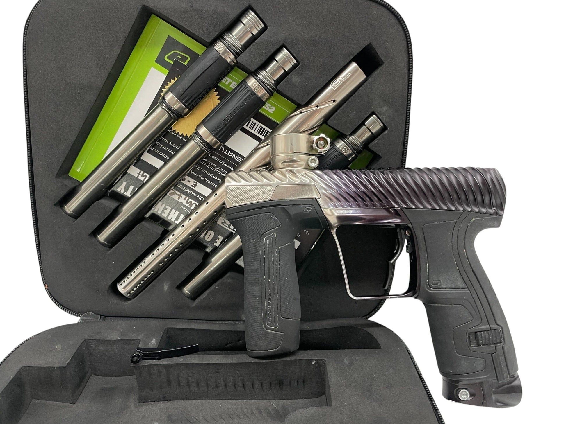 Used Planet Eclipse Twister CS2 Black to Grey Fade Paintball Gun from CPXBrosPaintball Buy/Sell/Trade Paintball Markers, New Paintball Guns, Paintball Hoppers, Paintball Masks, and Hormesis Headbands