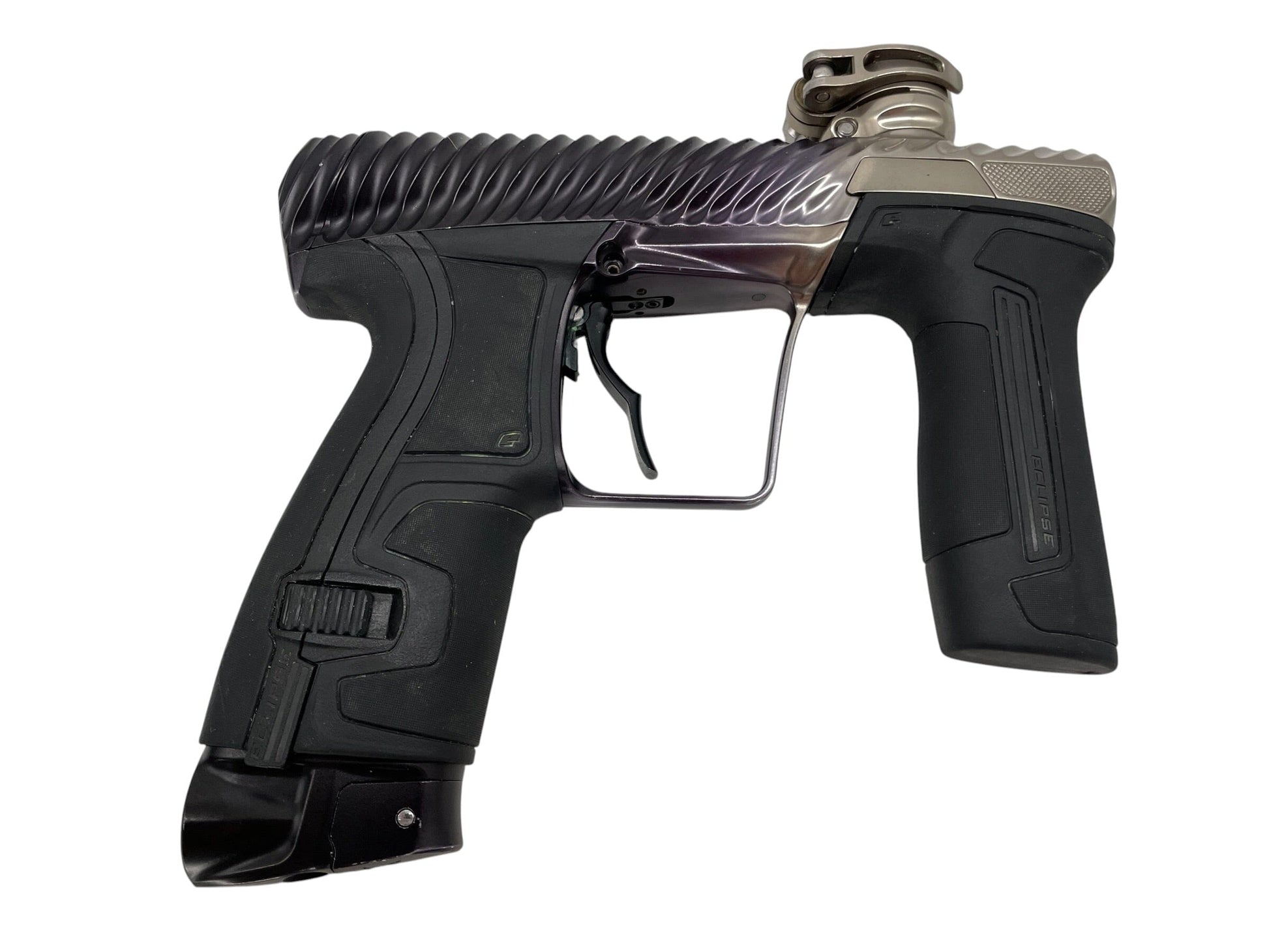 Used Planet Eclipse Twister CS2 Black to Grey Fade Paintball Gun from CPXBrosPaintball Buy/Sell/Trade Paintball Markers, New Paintball Guns, Paintball Hoppers, Paintball Masks, and Hormesis Headbands