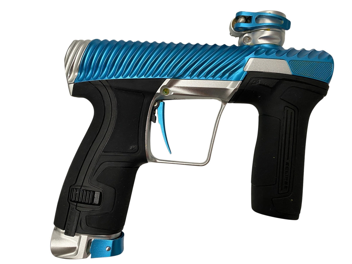 Used Planet Eclipse Twister CS2 Teal/Silver Paintball Gun Paintball Gun from CPXBrosPaintball Buy/Sell/Trade Paintball Markers, New Paintball Guns, Paintball Hoppers, Paintball Masks, and Hormesis Headbands