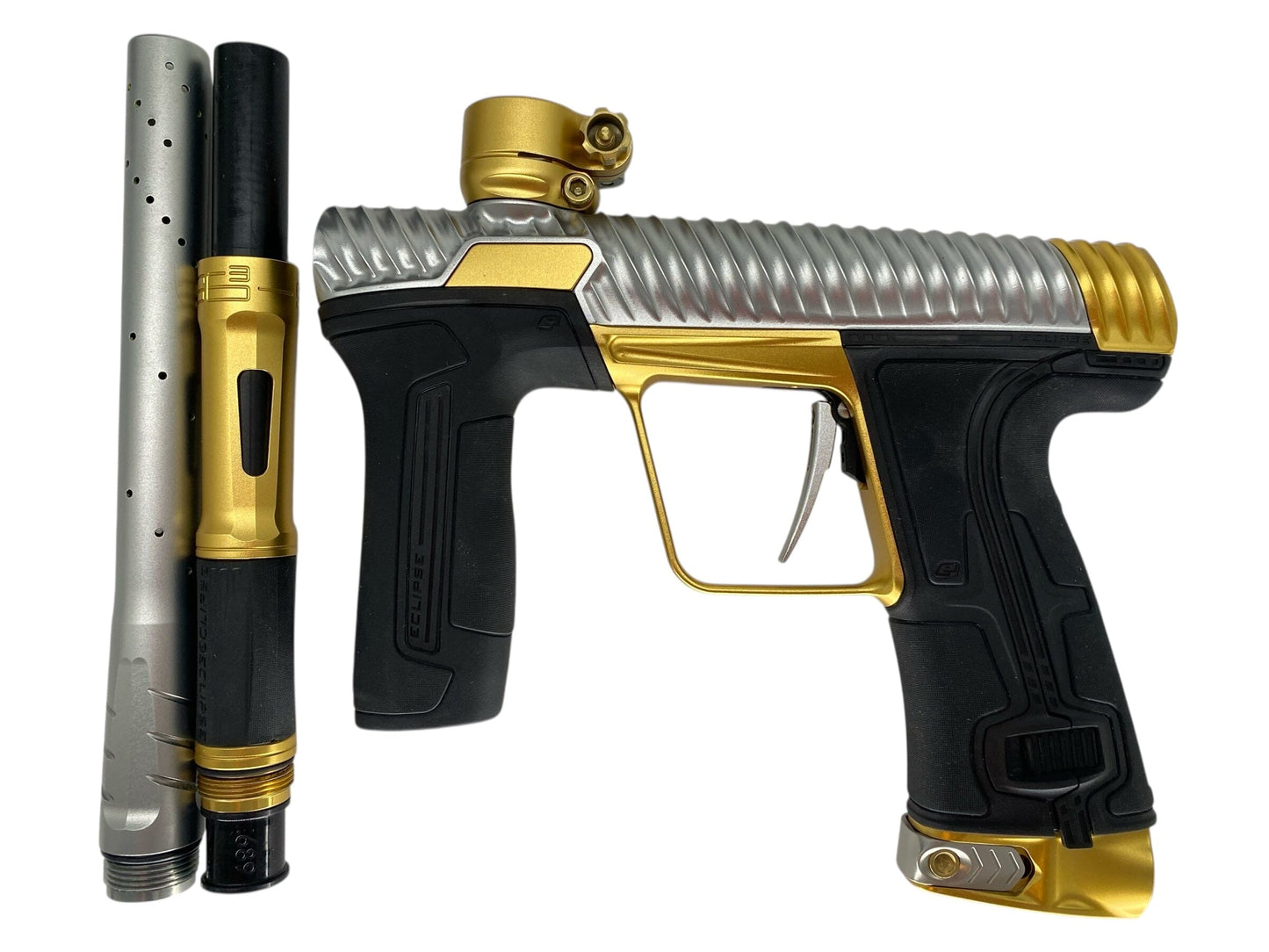 Used Planet Eclipse TWISTER Cs3 Paintball Gun Grey/Gold Paintball Gun from CPXBrosPaintball Buy/Sell/Trade Paintball Markers, New Paintball Guns, Paintball Hoppers, Paintball Masks, and Hormesis Headbands