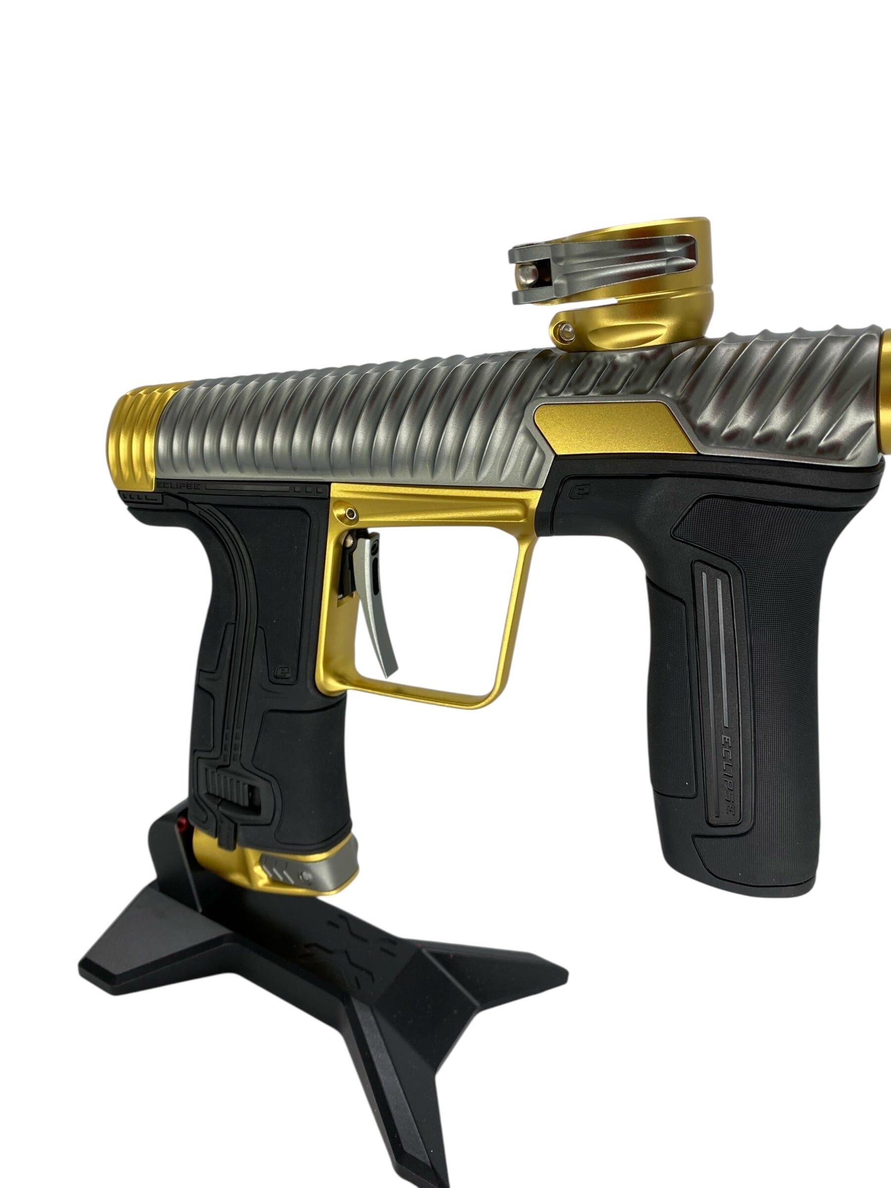 Used Planet Eclipse Twister Cs3 Paintball Gun Grey/Gold Paintball Gun from CPXBrosPaintball Buy/Sell/Trade Paintball Markers, New Paintball Guns, Paintball Hoppers, Paintball Masks, and Hormesis Headbands