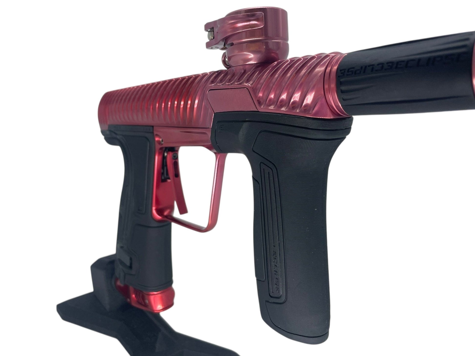 Used Planet Eclipse Twister Cs3 Paintball Gun Red/Pink/Silver Fade Paintball Gun from CPXBrosPaintball Buy/Sell/Trade Paintball Markers, New Paintball Guns, Paintball Hoppers, Paintball Masks, and Hormesis Headbands
