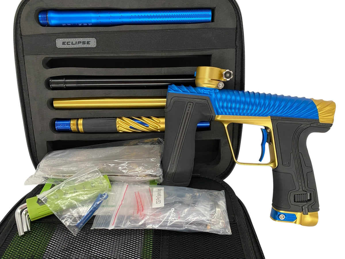 Used Planet Eclipse TWISTER CS3 Pro Blue/Gold Paintball Gun Paintball Gun from CPXBrosPaintball Buy/Sell/Trade Paintball Markers, New Paintball Guns, Paintball Hoppers, Paintball Masks, and Hormesis Headbands