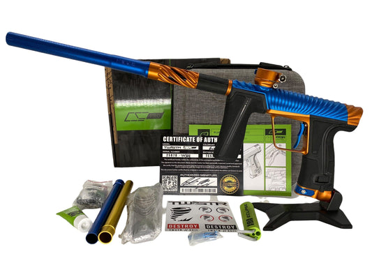 Used Planet Eclipse TWISTER Cs3 Pro Blue/Orange Paintball Gun Paintball Gun from CPXBrosPaintball Buy/Sell/Trade Paintball Markers, New Paintball Guns, Paintball Hoppers, Paintball Masks, and Hormesis Headbands