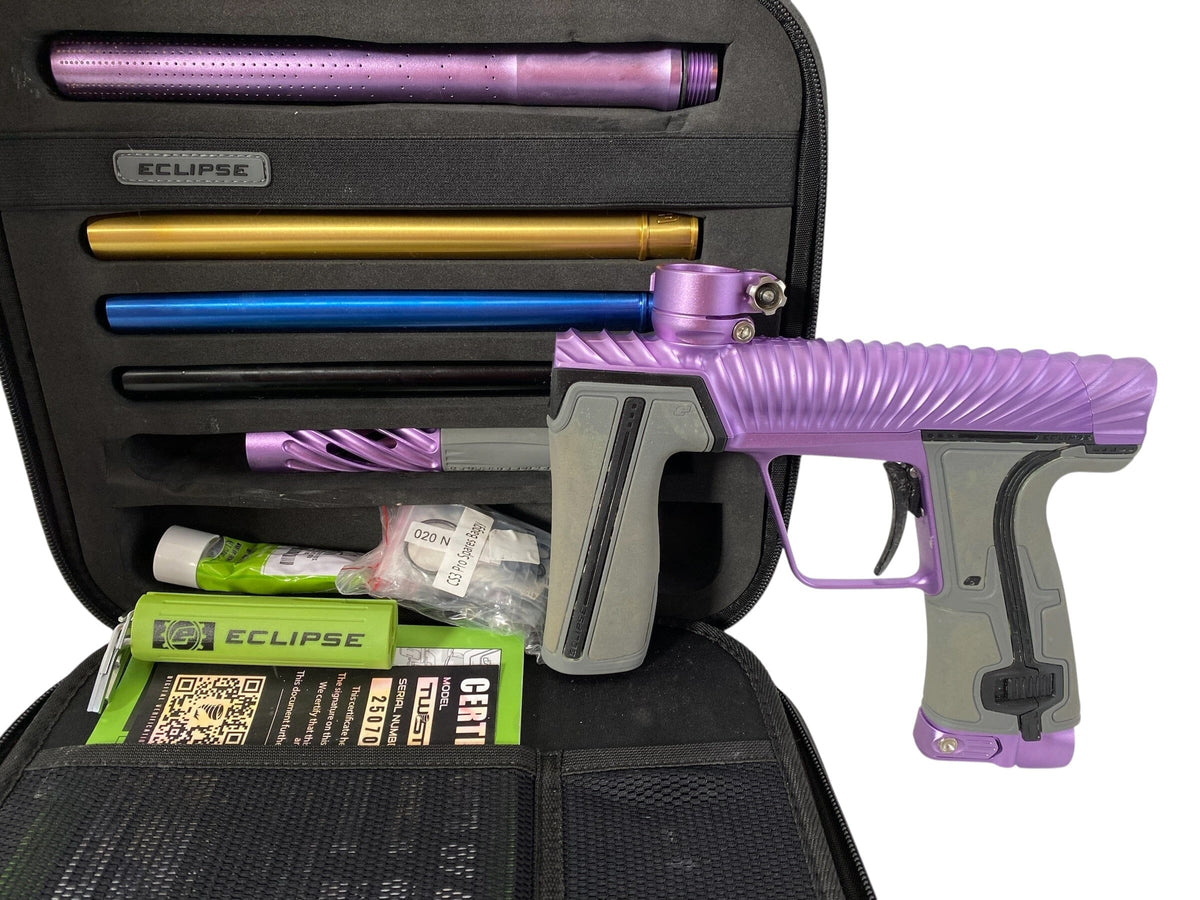 Used Planet Eclipse TWISTER CS3 Pro Lavander Paintball Gun Paintball Gun from CPXBrosPaintball Buy/Sell/Trade Paintball Markers, New Paintball Guns, Paintball Hoppers, Paintball Masks, and Hormesis Headbands