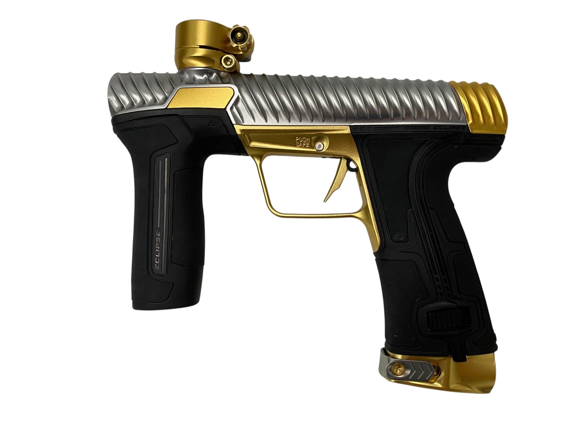 Used Planet Eclipse TWISTER CS3 Silver/Gold Paintball Gun with Mech Kit Paintball Gun from CPXBrosPaintball Buy/Sell/Trade Paintball Markers, New Paintball Guns, Paintball Hoppers, Paintball Masks, and Hormesis Headbands