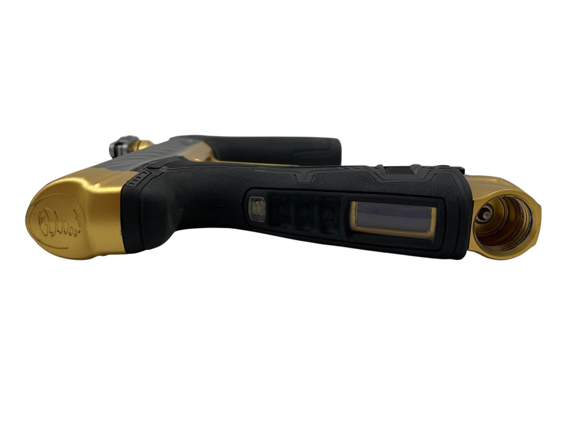 Used Planet Eclipse TWISTER Geo R5 Grey/Gold Paintball Gun Paintball Gun from CPXBrosPaintball Buy/Sell/Trade Paintball Markers, New Paintball Guns, Paintball Hoppers, Paintball Masks, and Hormesis Headbands