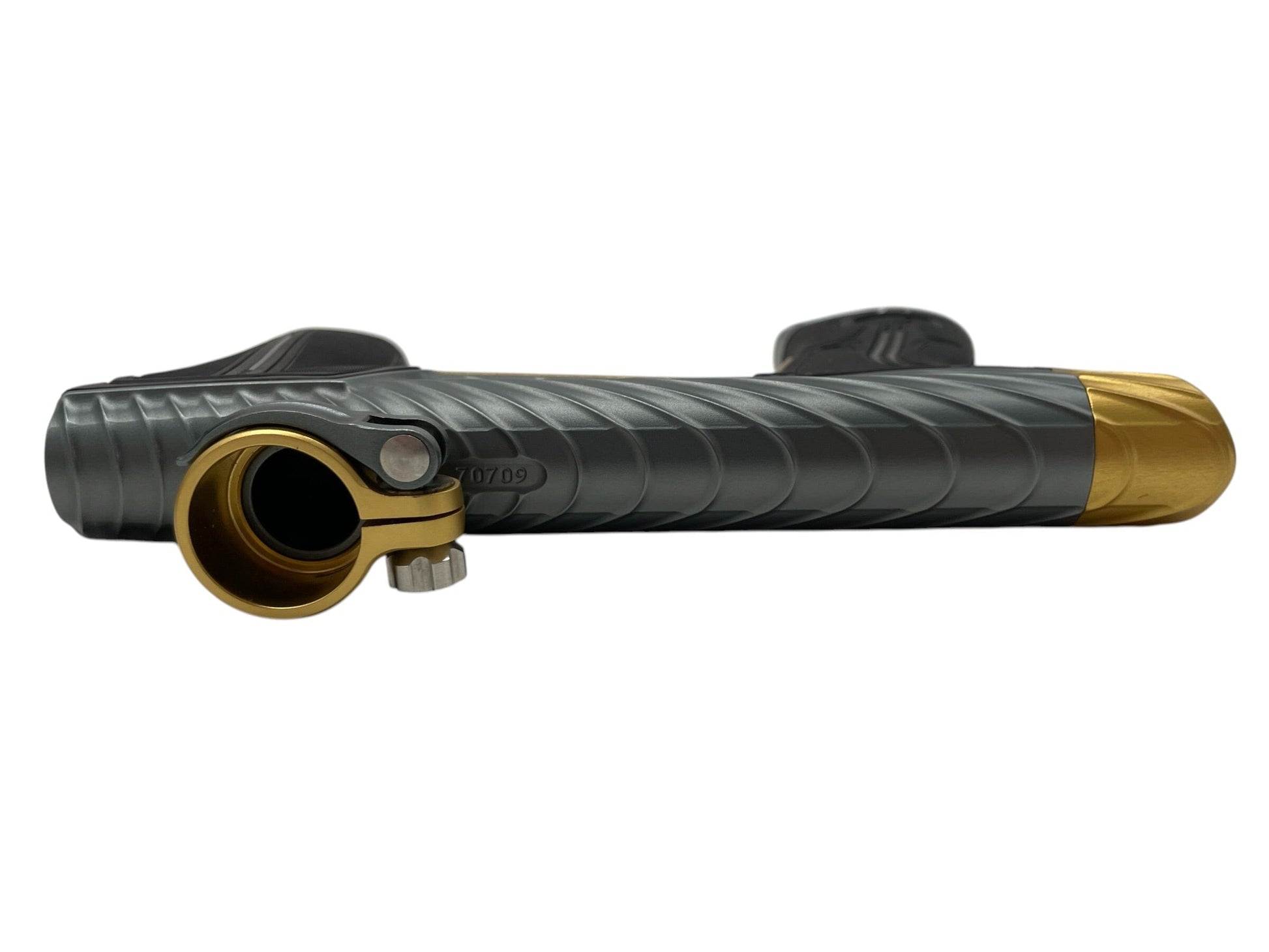 Used Planet Eclipse TWISTER Geo R5 Grey/Gold Paintball Gun Paintball Gun from CPXBrosPaintball Buy/Sell/Trade Paintball Markers, New Paintball Guns, Paintball Hoppers, Paintball Masks, and Hormesis Headbands