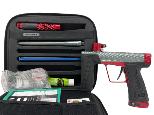 Used Planet Eclipse TWISTER Geo R5 Grey/Red Paintball Gun Paintball Gun from CPXBrosPaintball Buy/Sell/Trade Paintball Markers, New Paintball Guns, Paintball Hoppers, Paintball Masks, and Hormesis Headbands