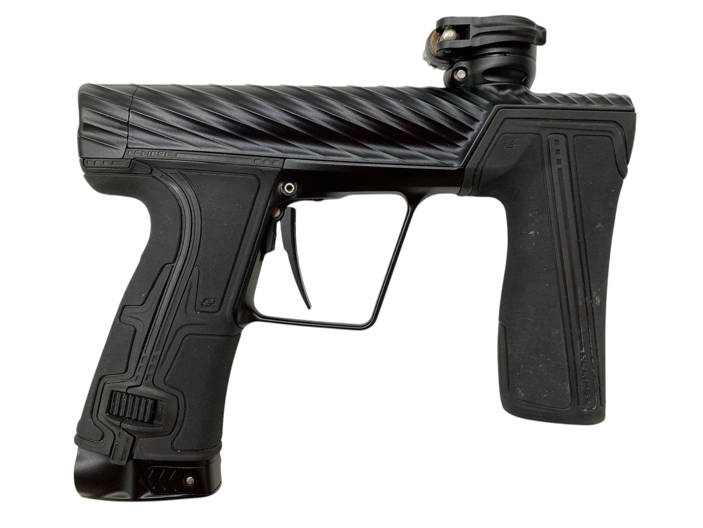 Used Planet Eclipse TWISTER Geo R5 Paintball Gun Black Paintball Gun from CPXBrosPaintball Buy/Sell/Trade Paintball Markers, New Paintball Guns, Paintball Hoppers, Paintball Masks, and Hormesis Headbands