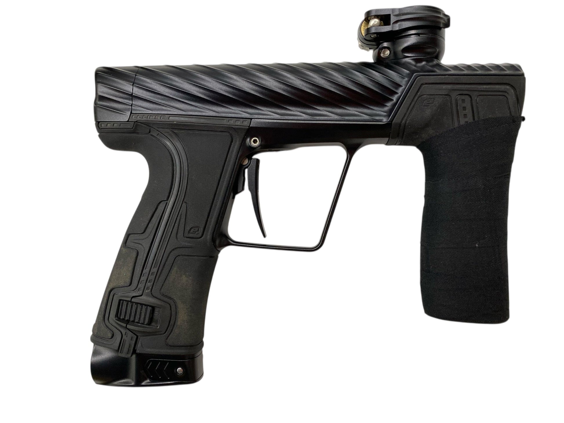 Used Planet Eclipse TWISTER Geo R5 Paintball Gun Black Paintball Gun from CPXBrosPaintball Buy/Sell/Trade Paintball Markers, New Paintball Guns, Paintball Hoppers, Paintball Masks, and Hormesis Headbands