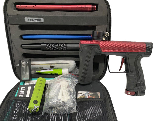 Used Planet Eclipse TWISTER Geo R5 Paintball Gun - Carnage (1 of 1) Paintball Gun from CPXBrosPaintball Buy/Sell/Trade Paintball Markers, New Paintball Guns, Paintball Hoppers, Paintball Masks, and Hormesis Headbands