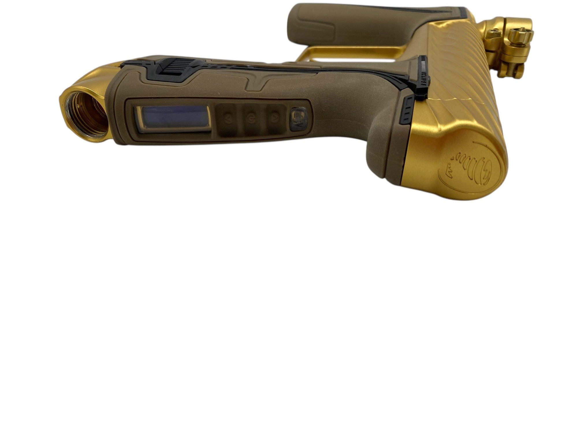 Used Planet Eclipse Twister Geo R5 Paintball Gun Gold Paintball Gun from CPXBrosPaintball Buy/Sell/Trade Paintball Markers, New Paintball Guns, Paintball Hoppers, Paintball Masks, and Hormesis Headbands