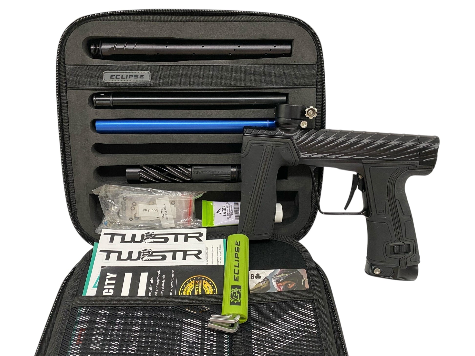 Used Planet Eclipse Twister Geo R5 Paintball Gun Midnight Paintball Gun from CPXBrosPaintball Buy/Sell/Trade Paintball Markers, New Paintball Guns, Paintball Hoppers, Paintball Masks, and Hormesis Headbands