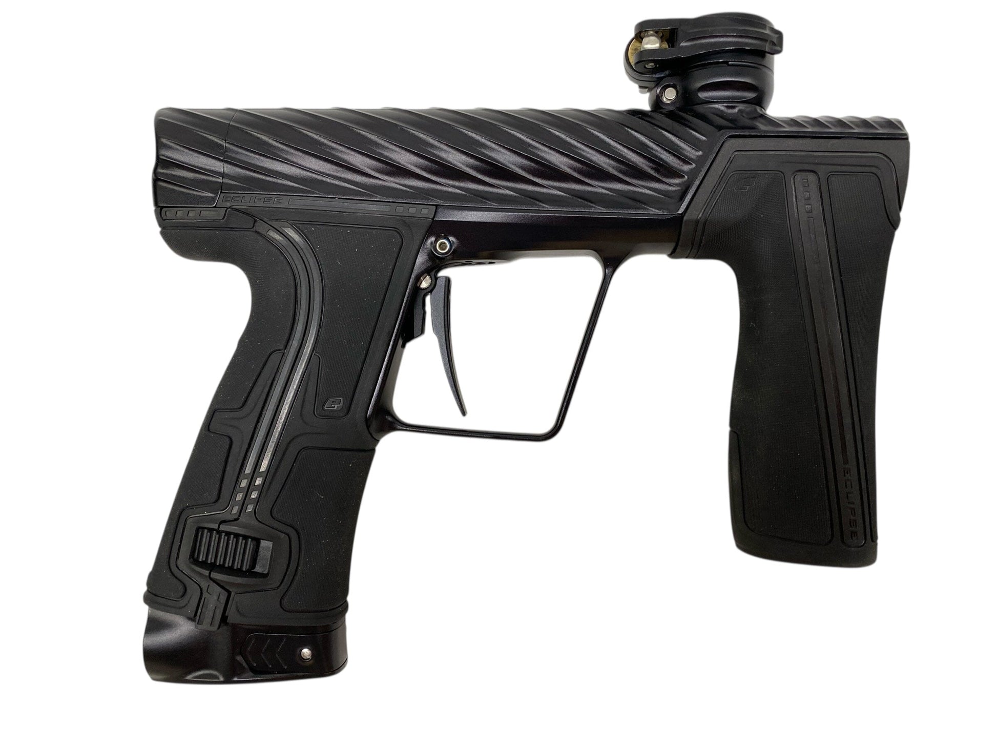 Used Planet Eclipse Twister Geo R5 Paintball Gun Midnight Paintball Gun from CPXBrosPaintball Buy/Sell/Trade Paintball Markers, New Paintball Guns, Paintball Hoppers, Paintball Masks, and Hormesis Headbands