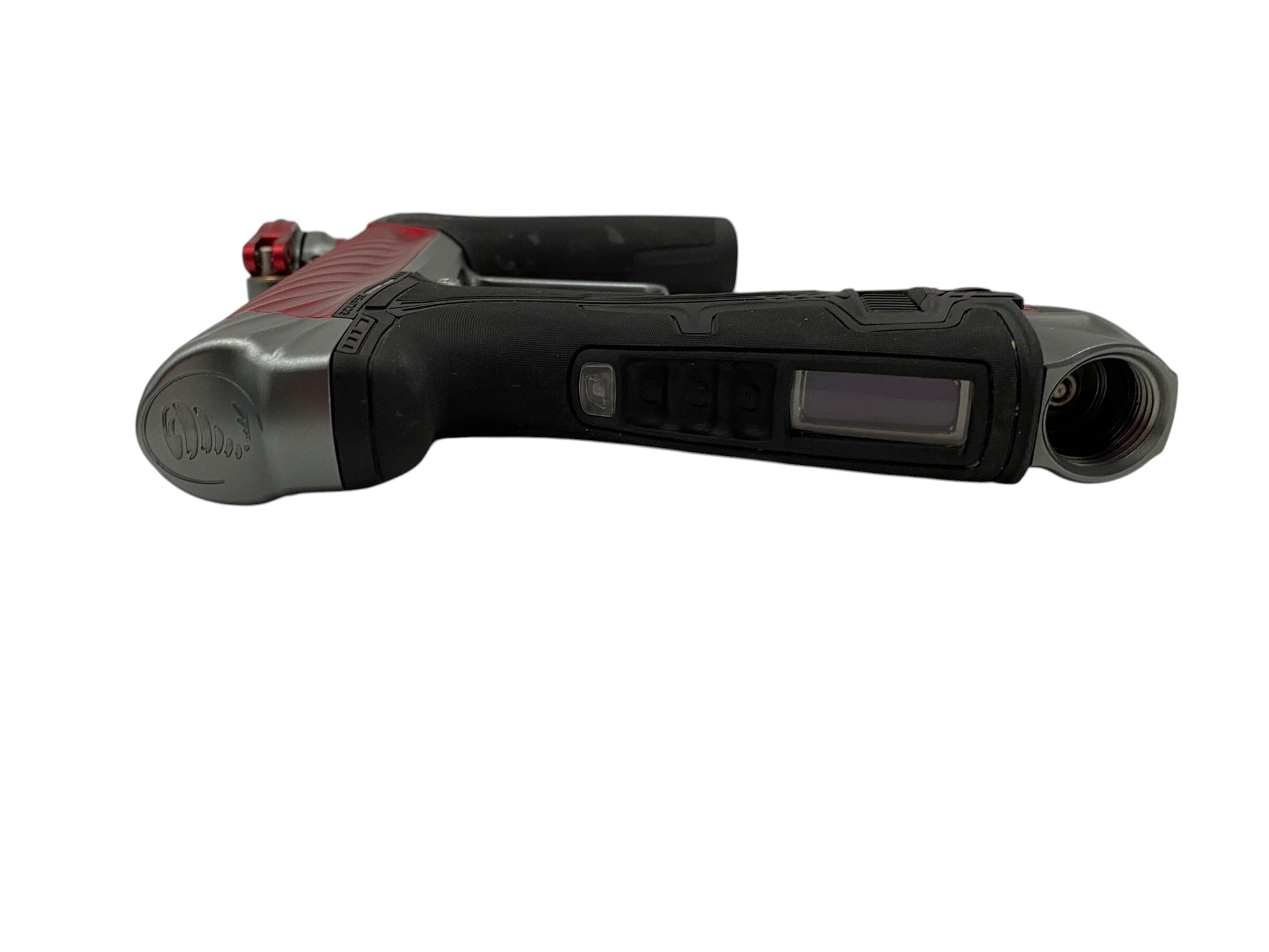 Used Planet Eclipse TWISTER Geo R5 Red/Pewter Paintball Gun Paintball Gun from CPXBrosPaintball Buy/Sell/Trade Paintball Markers, New Paintball Guns, Paintball Hoppers, Paintball Masks, and Hormesis Headbands