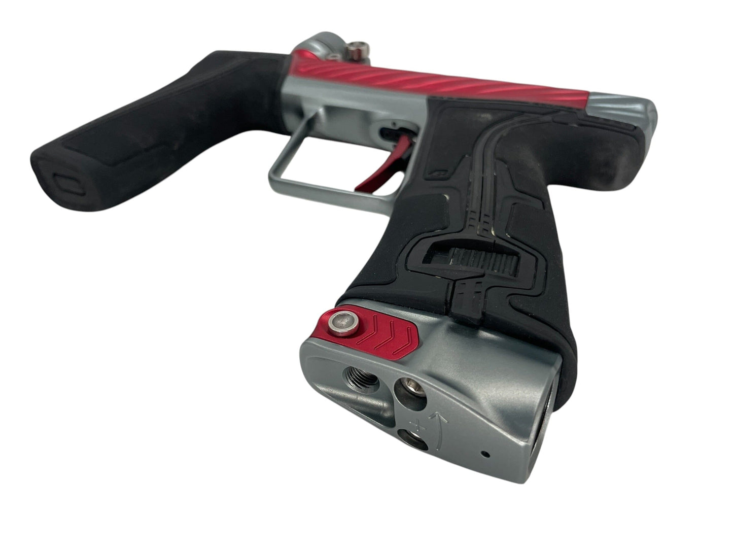 Used Planet Eclipse TWISTER Geo R5 Red/Pewter Paintball Gun Paintball Gun from CPXBrosPaintball Buy/Sell/Trade Paintball Markers, New Paintball Guns, Paintball Hoppers, Paintball Masks, and Hormesis Headbands