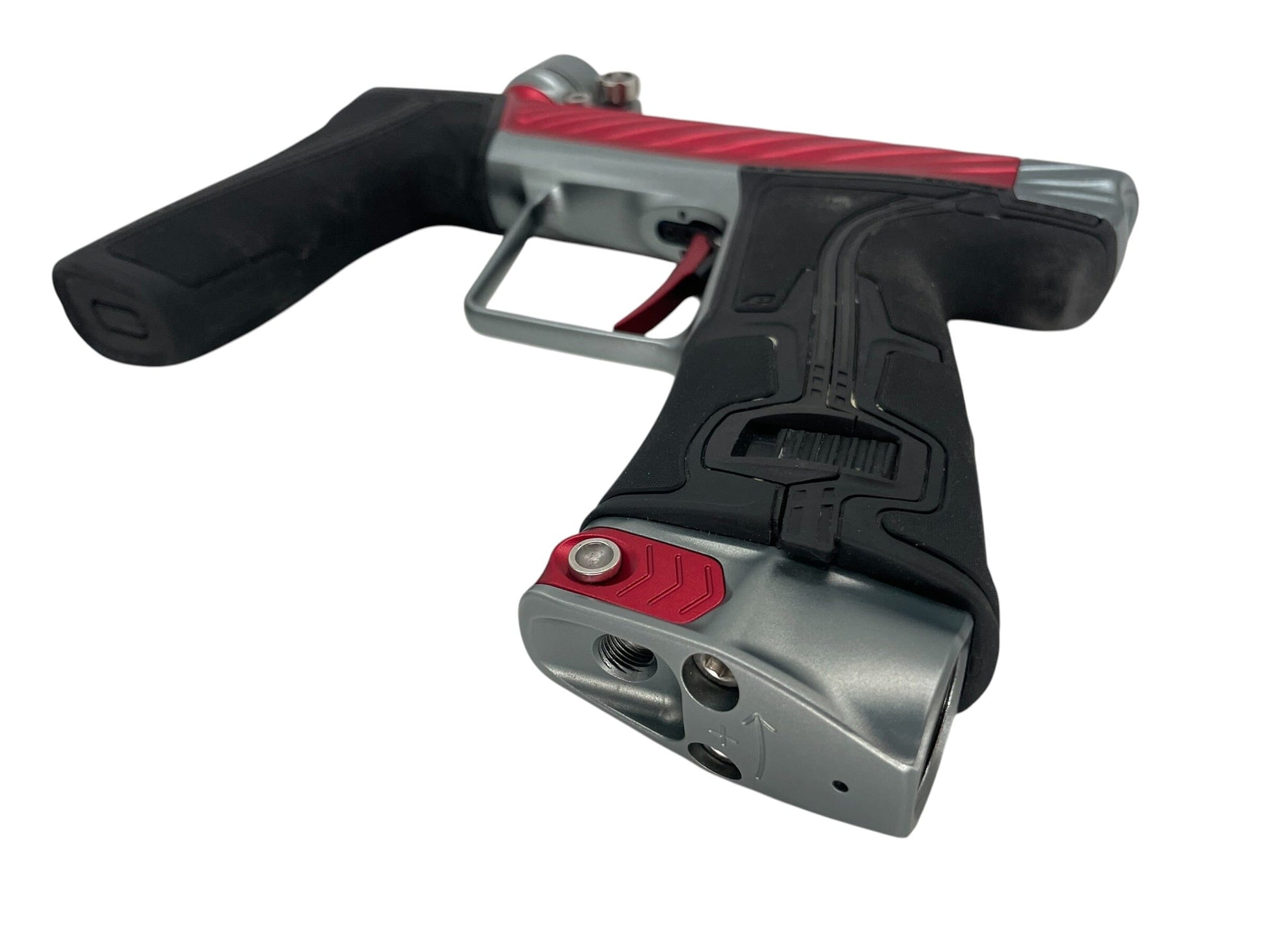 Used Planet Eclipse TWISTER Geo R5 Red/Pewter Paintball Gun Paintball Gun from CPXBrosPaintball Buy/Sell/Trade Paintball Markers, New Paintball Guns, Paintball Hoppers, Paintball Masks, and Hormesis Headbands