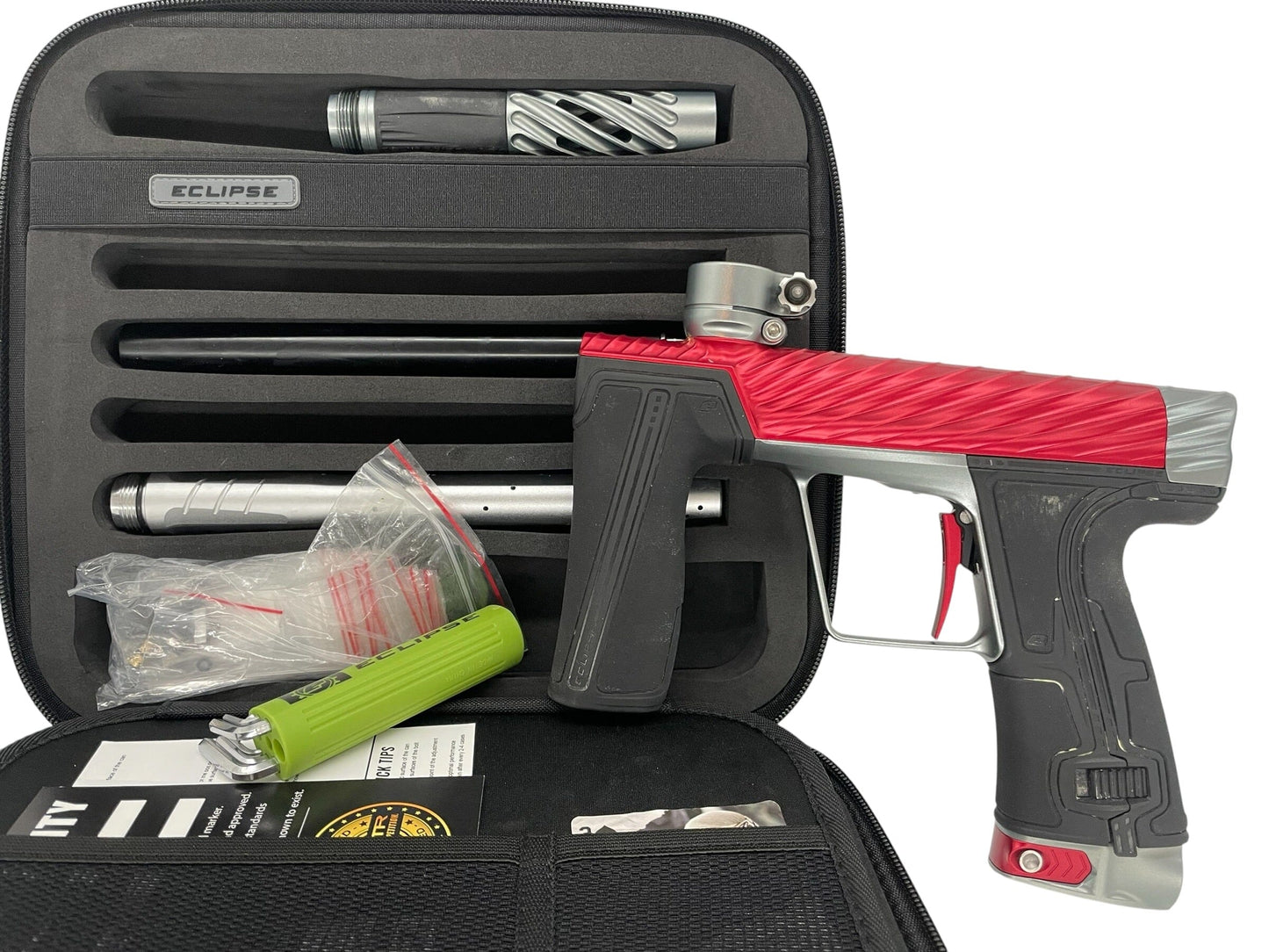 Used Planet Eclipse TWISTER Geo R5 Red/Pewter Paintball Gun Paintball Gun from CPXBrosPaintball Buy/Sell/Trade Paintball Markers, New Paintball Guns, Paintball Hoppers, Paintball Masks, and Hormesis Headbands