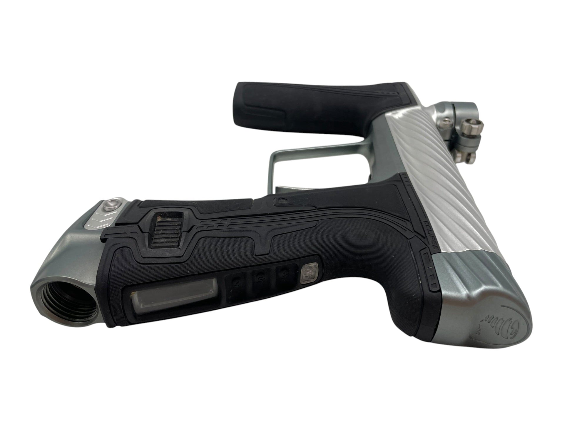 Used Planet Eclipse TWISTER Geo R5 Silver/Grey Paintball Gun Paintball Gun from CPXBrosPaintball Buy/Sell/Trade Paintball Markers, New Paintball Guns, Paintball Hoppers, Paintball Masks, and Hormesis Headbands