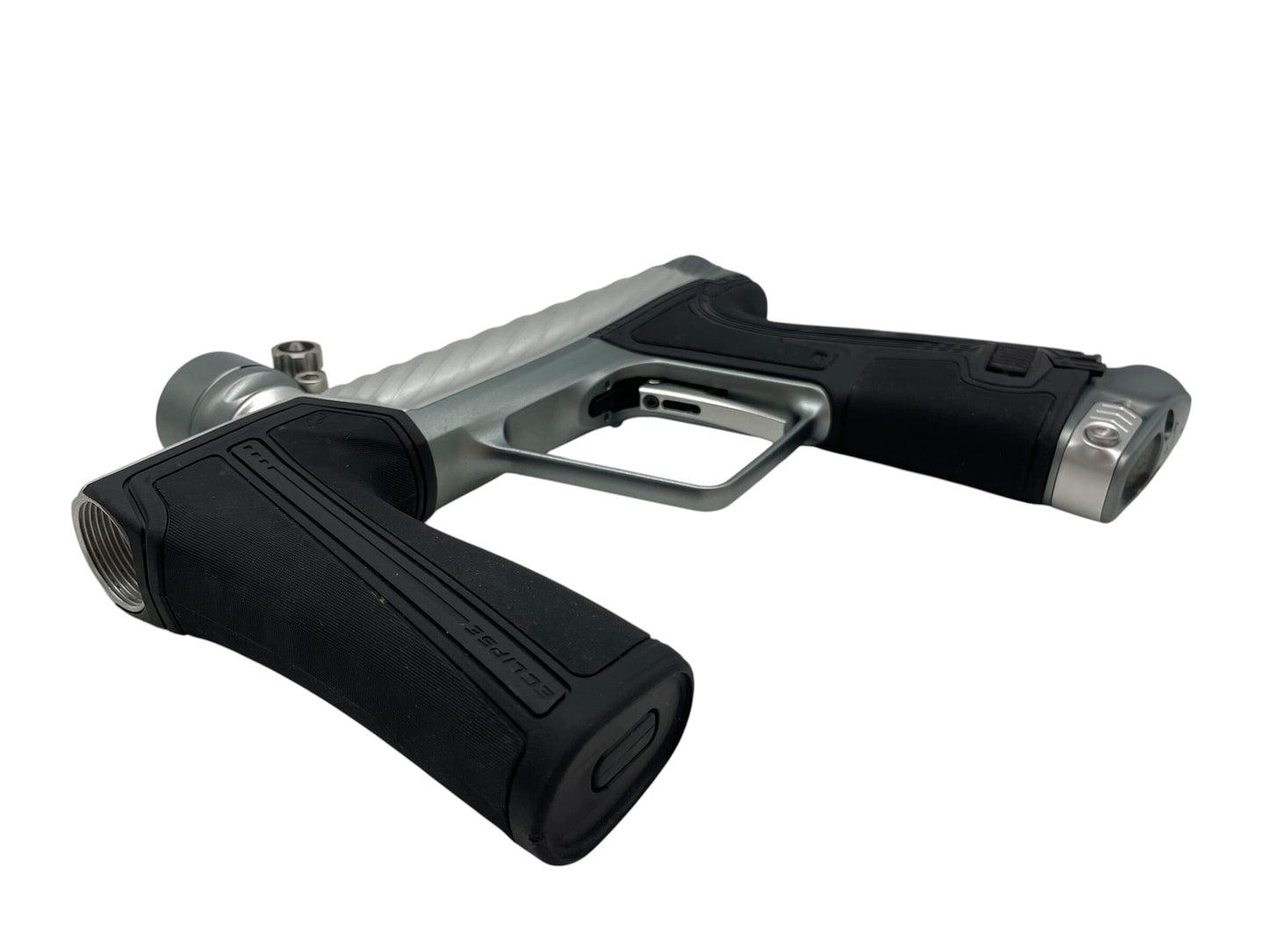 Used Planet Eclipse TWISTER Geo R5 Silver/Grey Paintball Gun Paintball Gun from CPXBrosPaintball Buy/Sell/Trade Paintball Markers, New Paintball Guns, Paintball Hoppers, Paintball Masks, and Hormesis Headbands