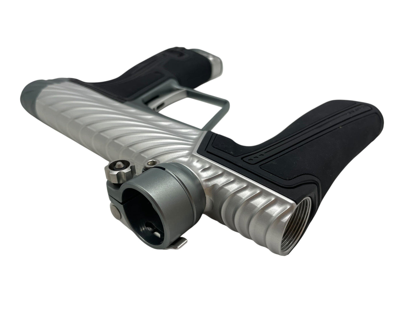 Used Planet Eclipse TWISTER Geo R5 Silver/Grey Paintball Gun Paintball Gun from CPXBrosPaintball Buy/Sell/Trade Paintball Markers, New Paintball Guns, Paintball Hoppers, Paintball Masks, and Hormesis Headbands