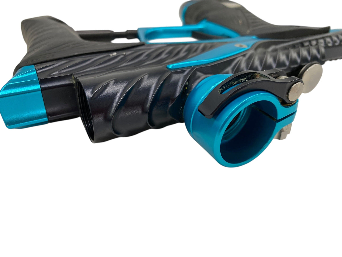 Used Planet Eclipse TWISTER Lv1.6 Paintball Gun : Black/Teal Paintball Gun from CPXBrosPaintball Buy/Sell/Trade Paintball Markers, New Paintball Guns, Paintball Hoppers, Paintball Masks, and Hormesis Headbands