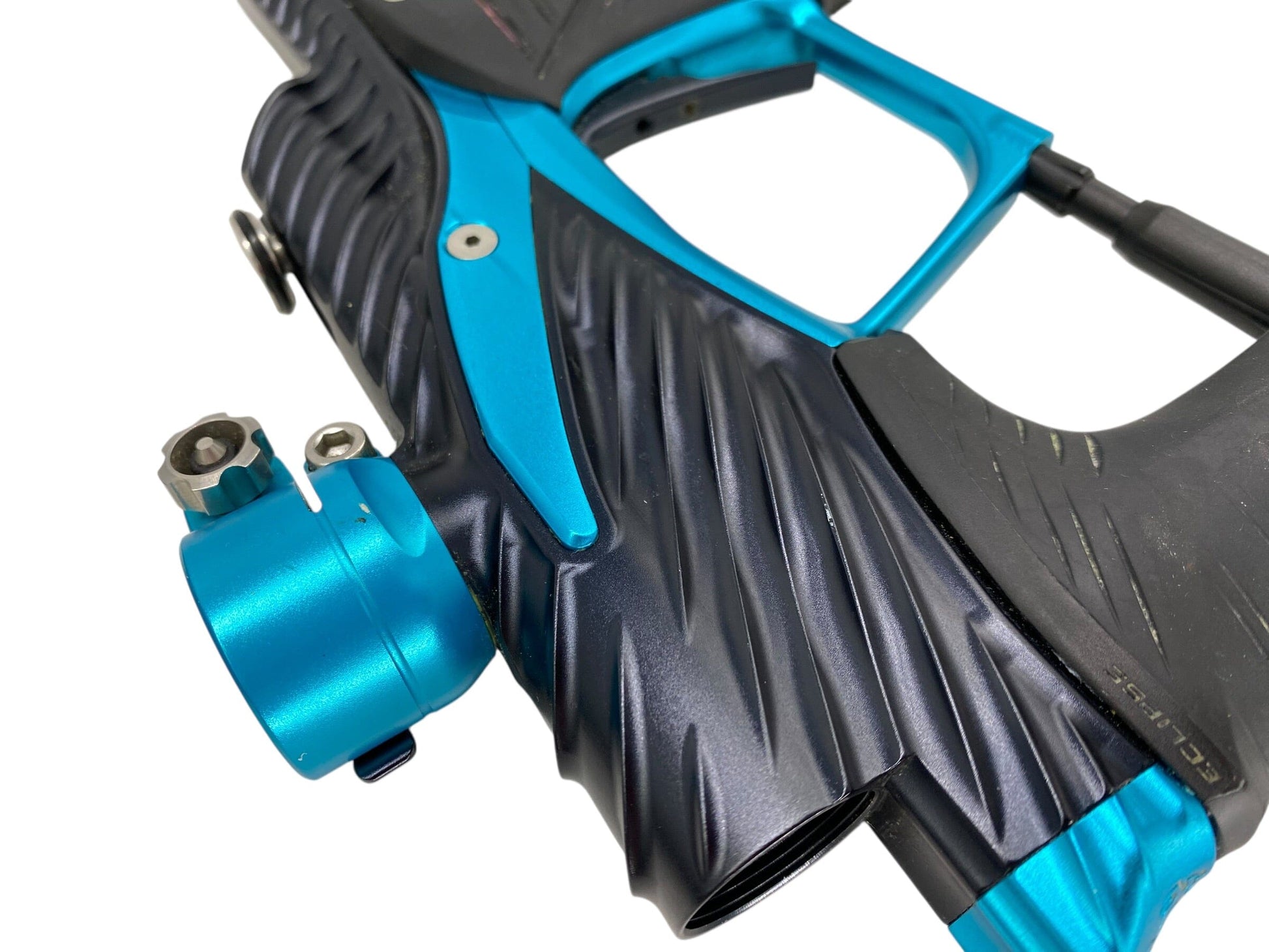 Used Planet Eclipse TWISTER Lv1.6 Paintball Gun : Black/Teal Paintball Gun from CPXBrosPaintball Buy/Sell/Trade Paintball Markers, New Paintball Guns, Paintball Hoppers, Paintball Masks, and Hormesis Headbands